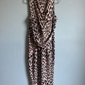 Leopard Print Sleeveless Dress